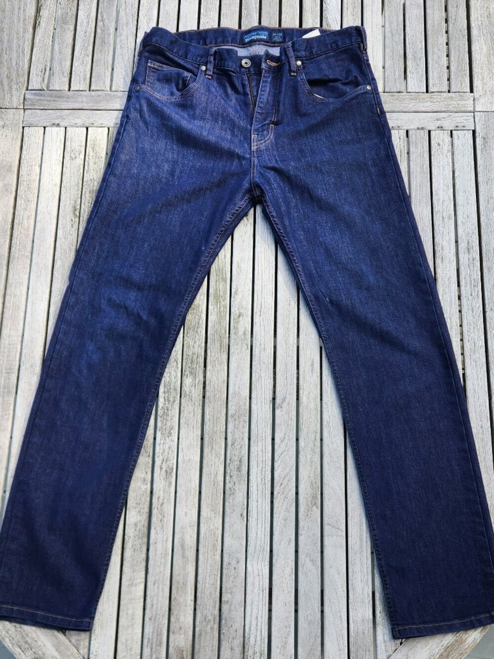 Patagonia Iron Clad Organic Cotton Straight Stretch Jeans. 34X32